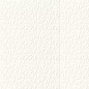 Angle Design Matte Ceramic Tile in White - ceramic tile